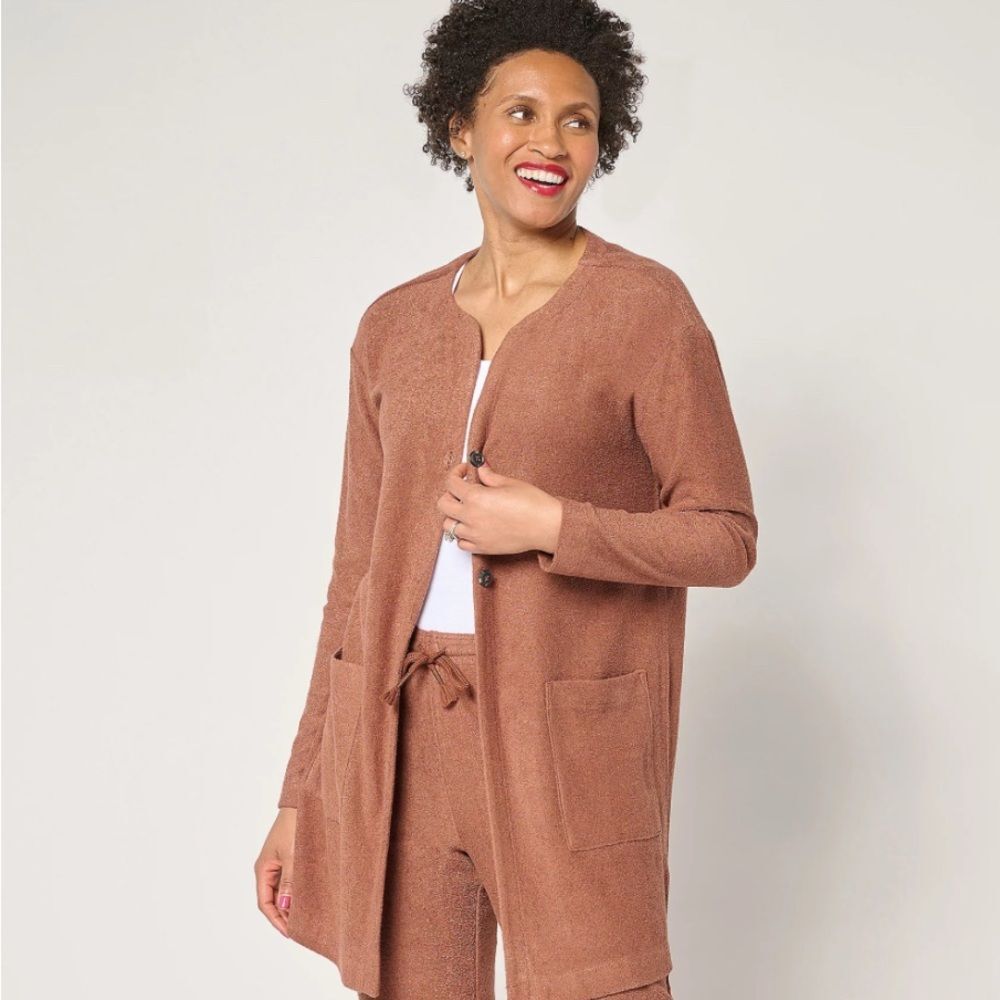 Modern Soul Comfort Soul Terry Cardigan Size Medium